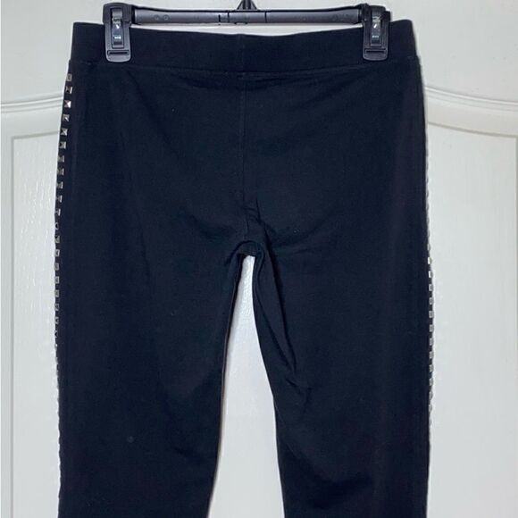 Express Black Leggings with side embellishments Women's Size Medium - Picture 7 of 10